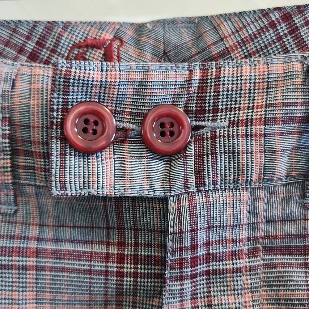 Jou Jou Premium Plaid Capri Pants - Picture 2 of 4